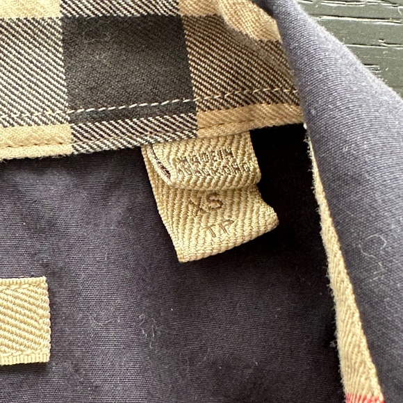 Burberry Men’s Long-Sleeve Shirt – Size XS, Navy Blue - Picture 3 of 5